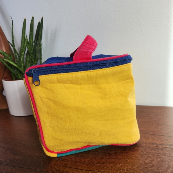 Pastel Colorblock Travel Makeup Beauty Case - Picture 3 of 9